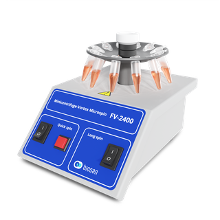 Biosan FV-2400 Minicentrifuge-Vortex Microspin with open design, fixed-speed rotor and combined centrifugation and vortex mixing for PCR sample preparation workflows