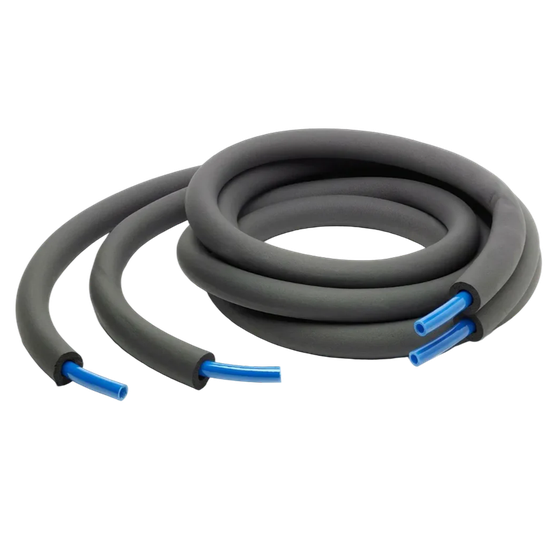 coiled hose kit with tube insulation