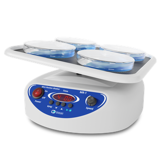 Biosan MR-1 Mini-Rocker Shaker for gentle rocking and mixing of biological samples in laboratory applications