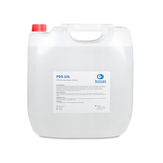 Biosan PDS-10L DNA/RNA decontamination solution 10 liter container for laboratory surface and equipment cleaning