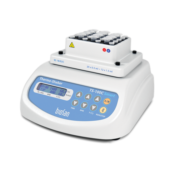TS-100C Smart, Agitador térmico con refrigeración para microtubos y placas PCR