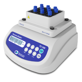 Biosan TS-100 thermo-shaker for heating and orbital mixing of samples in various tubes and PCR plates