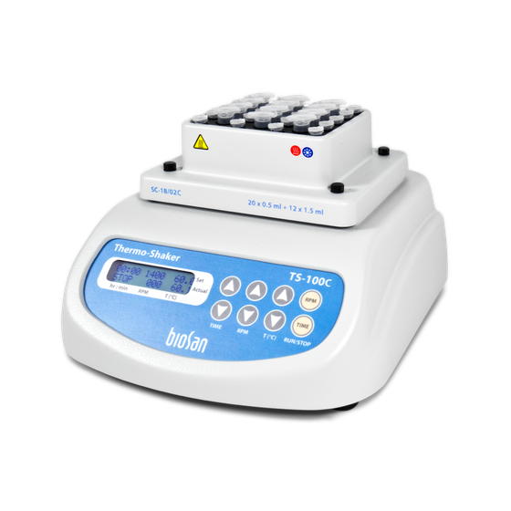 TS-100C, Agitateur thermostaté avec refroidissement pour microtubes et plaques PCR