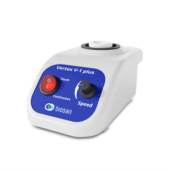 Biosan V-1 plus personal vortex mixer for rapid mixing and cell resuspension in laboratory tubes from 0.2 to 50 ml