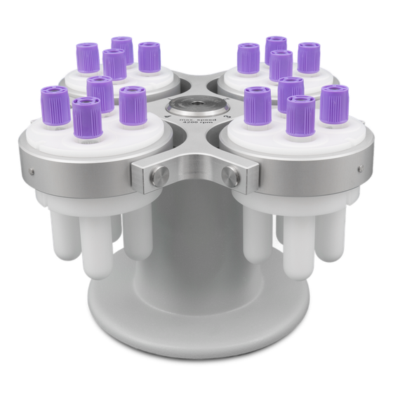 Bucket rotor BR-4U + BA-4/VT vacutainer adapter