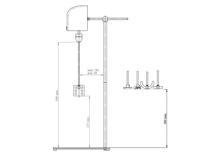 MM-1000, Agitatore sopraelevato multimiscelatore