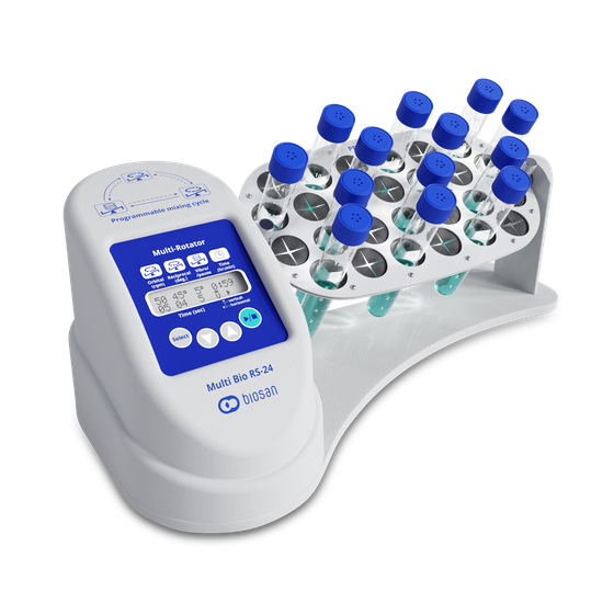 iosan Multi Bio RS-24 programmable laboratory rotator, left side