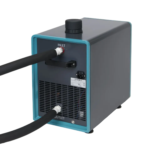 Closed loop, refrigerated circulator ORCA, back view with hoses