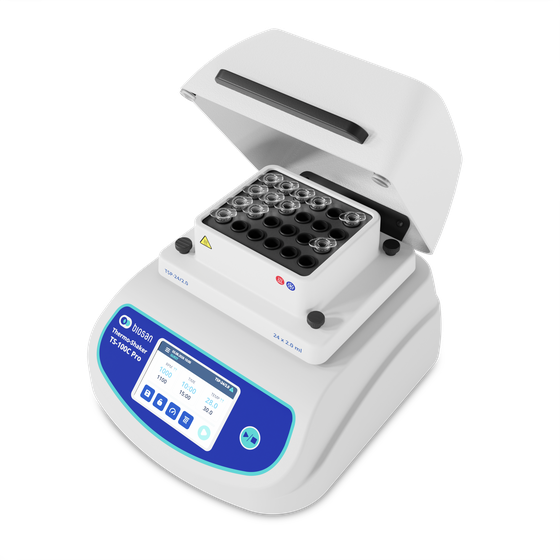 Biosan TS-100C Pro laboratory thermo-shaker designed for precise heating, cooling and mixing of samples in microtubes.