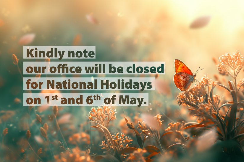 Office closure for National Holidays